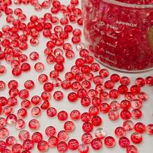 60 hạt/10g hạt cườm thủy tinh trong suốt, thích hợp để tự làm đồ trang sức, vòng tay và mặt dây chuyền. - Bàn tính 23 màu với sơn dầu và màu vẽ - Xem 19