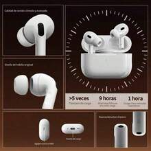 New Air Pro 2 Wireless Bluetooth Headphones With Pop Up Noise Cancellation Earbuds For IPhone IOS Android Compatible With Air Pods Air4 Audifonos Bluetooh TWS Wireless Earphones Light Weight For Smart Phone Tablet - 查看 4