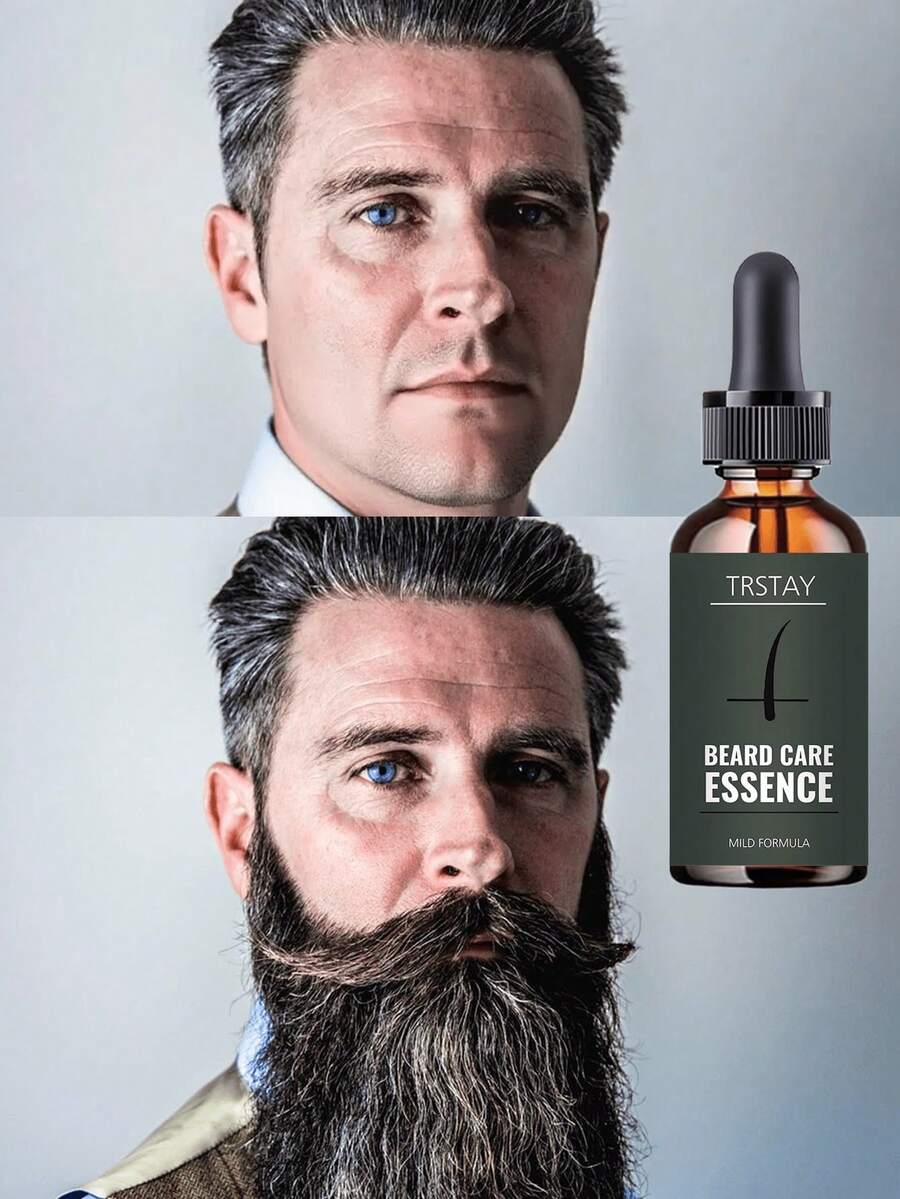 Beard And Mustache Hydrating Oil Serum For Men Deep Conditioning Treatment Repairs Dry Brittle Facial Hair Prevents Split Ends Stimulates Follicles Natural Scent Cruelty Free Vegan - 多色的 - 查看 1