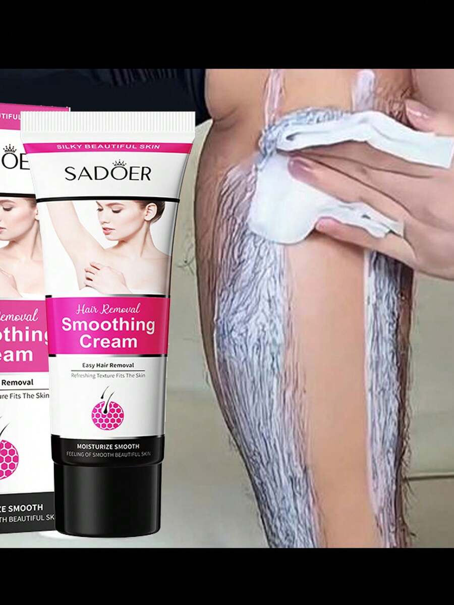 SADOER 1件易清潔除毛霜，適用於全身除毛，順滑除毛凝膠，溫和蘆薈除毛霜，適用於全身 | 無殘茬、不刺激、快速見效 |