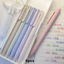 6支装Morandi美学减压励志彩色凝胶墨水笔，触感顺滑，书写流畅，不洇墨，速干，适用于日记、学习和办公用品，返校必备 - 套裝 - 查看 7