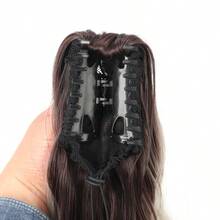 WaveTrip 32" Ombre Gray Heatproof Synthetic Fiber Ponytail Claw Clip, Suitable For Women's Party, Vacation And Daily Use - Multicolor - View 8