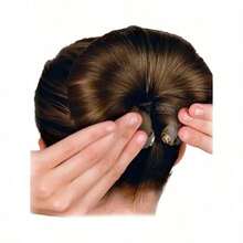 1pc Girls/Teens DIY Hairstyle Tools, Invisible Volumizing Hair Scrunchies, Suitable For Everyday Use - 彩色 - 查看 6