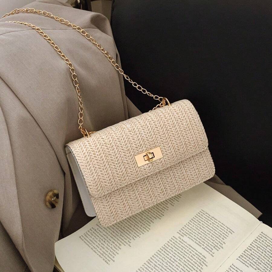 Sac bandoulière pour femme - grand blanc cassé - Voir 1