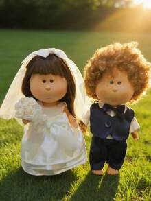 1pc Dress Outfit, Suitable For 24cm Potato Doll, Wedding Gown Dress Set, Changeable Doll Clothes - Multicolor - View 7