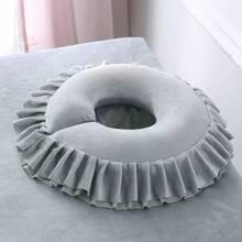 1个毛绒U型枕，按摩面枕，可拆卸可水洗，适用于美容院 - 彩色 - 查看 9