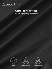 3pcs Norcotton Men's Briefs, Black Sexy Cooling Underwear - Black - View 7