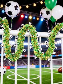 1pc 78.7 Inch Football Themed Decorative Striped Ribbon, Bar/Shopping Mall/Restaurant Event Decor, Atmosphere Decoration, Football Fan Gift - Multicolor - View 6
