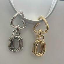 2 PIEZAS Clip giratorio, Ganchos de langosta metálicos, Clip giratorio con anillos para llaves para hacer llaveros, Accesorios de bricolaje para bolsos, regalos de maestros - Multicolor - Ver 1