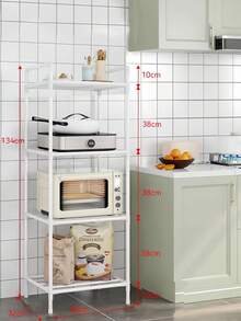 1 chiếc kệ đựng đồ bằng kim loại cải tiến, giá để đồ trong phòng tắm, kệ nhiều tầng độc lập dùng cho phòng tắm, nhà bếp, văn phòng, phòng khách, dễ lắp ráp, thích hợp làm quà tặng ngày lễ, phụ kiện phòng tắm, phụ kiện trang trí phòng tắm. - Nhiều màu - Xem 20