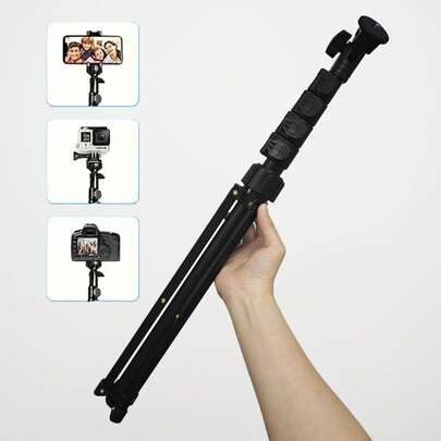 185cm/72.8in Portable Travel Tripod, Camera Tripod For Recording/Vlogging/Live Streaming