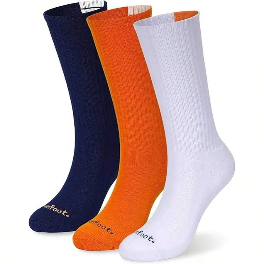 Women's And Men's 3 - 8 Pairs Athletic Cushion Crew Socks Multi - One Size + [Good-luck] Multi (3 Pairs) - View 1