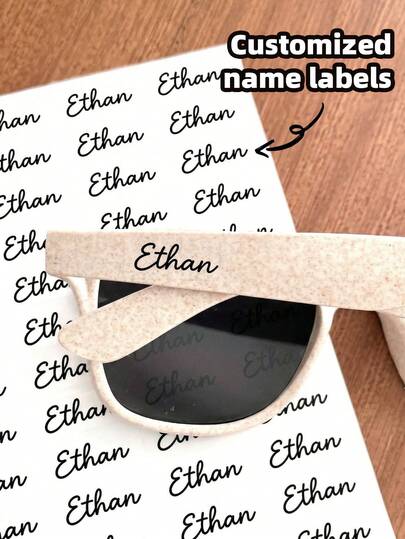 1-360pcs Customized Name Labels And Personalized Text Stickers, Transparent Waterproof Vinyl Material, Reusable Without Ironing. Suitable For Labeling Toiletries And Storage Boxes, Convenient For Personal Item Identification.