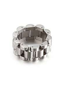 1pc Minimalist Watch Band Chain Decor Ring, Suitable For Women's Daily Wear - Ring - View 4