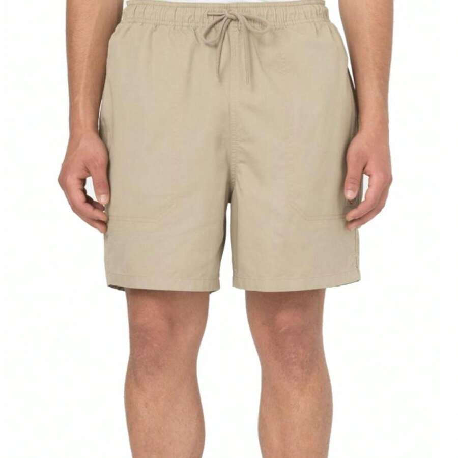 Shorts de sport en tricot pour hommes - Beige - Voir 1
