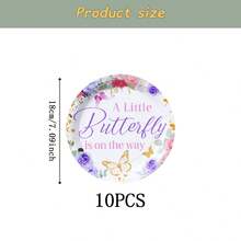 蝴蝶图案一次性餐具套装，7/9英寸派对餐盘，一次性纸盘、纸杯、餐巾纸，适用于节日、婚礼、订婚、生日、派对、庆典等场合。 - 多色 - 查看 6