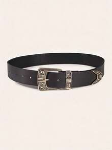 1件装女士时尚高端腰带，波西米亚风西部扣腰带，时尚优雅宽皮带，复古时尚女装 - 波西米亞風腰帶 - 查看 10