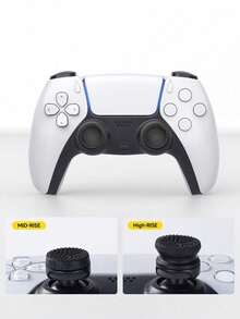 2个硅胶摇杆帽，兼容PlayStation 5/PlayStation 4/Switch Pro手柄，高性能游戏配件！P5/P4游戏手柄摇杆保护套，防滑凸起拇指帽，FPS射击游戏电竞增强型按键保护套。黑色和紫色可选，有效提升操控精度和握持感。电竞玩家必备外设，送给情侣、朋友和家人的完美游戏礼物！ - 彩色 - 查看 4