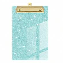 10.16 X 15.24cm Acrylic Board Clip, Mini Fashionable Glitter Board Clip, Suitable For Classroom, School And Office, Can Be Easily Placed In Large Pockets, Wallets And Small Notebooks - Rectangle - View 14