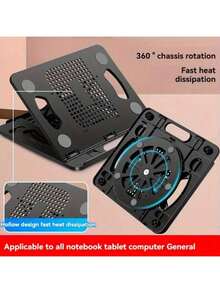 Giá đỡ laptop có thể điều chỉnh 360°, thiết kế công thái học, có thể gập lại, chống trượt, giúp tản nhiệt cho máy tính bảng và điện thoại, giá đỡ để bàn đa năng dành cho laptop, máy tính bảng và điện thoại di động. - Xem 10