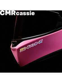 4pcs Speed Hunter Car Stickers - Vinyl Glossy Surface, Geometric/Graphic Car Themed, Self-Adhesive Decals Suitable For Truck Bumper, Rear Window, Windshield Wipers, Door Handles, Motorcycle & Bicycle - Applicable To Plastic, Glass, Metal Surfaces - 4pcs - View 8