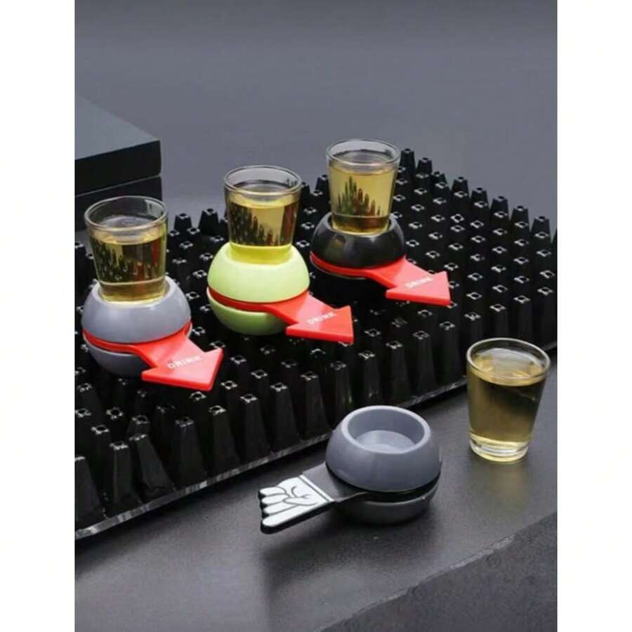 1pc Party Drinking Arrow Spin Game Set With Cups, Christmas & Valentine's Day Gift