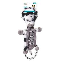 Outward Hound Ropiez Rope Interactive Dog Tug Toy For Tugging Squeaky Fun, 20.5 Inch Cow, Blue, Medium - Bò Xanh 20 inch - Xem 9