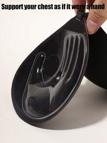 2 đôi áo ngực dán nâng ngực hình lòng bàn tay dành cho nữ, áo ngực không dây, không lưng, vô hình với khóa cài phía trước, hoàn hảo cho váy cưới, trang phục hở lưng và đồ đi biển. - Đen và trắng - Xem 5