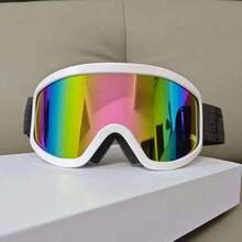 1pc Adult Outdoor Sports Ski Goggles, Motorcycle Riding Glasses, Snowmobile Eyewear - Multicolor - View 11