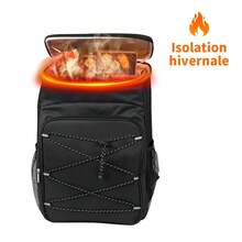 Ba lô giữ nhiệt đựng được 20 lon, phù hợp cho cả nam và nữ, ngăn cách nhiệt không tiếp xúc trực tiếp với thực phẩm, thích hợp cho dã ngoại, ăn trưa, cắm trại và đi biển, dung tích lớn 18L, có dải phản quang + đệm lưng thoáng khí, thiết thực cho nhiều tình huống, du lịch ngoài trời, giải trí, cắm trại, đi học, giữ lạnh hơn 20 giờ, người bạn đồng hành tuyệt vời cho cắm trại và leo núi. - Nhiều màu - Xem 8