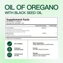 Oil Of Oregano With Black Seed Oil 300 Capsules | Natural Antioxidants | Nutritional Support | Highly Effective Botanicals Dietary Healthcare Supplement - 170g - 查看 8