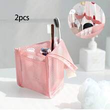 Túi đựng đồ vệ sinh cá nhân trong suốt, tách biệt khô và ướt, túi đựng mỹ phẩm lưới EVA trong suốt, túi đựng đồ vệ sinh có khóa kéo, túi đựng mỹ phẩm du lịch, quà tặng. - Nhiều màu - Xem 26
