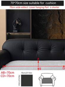 1 pieza Funda de cojín de sofá de chenilla cómoda, protector de asiento de sofá universal para todas las estaciones, almohadilla de sofá minimalista moderna antideslizante, a prueba de polvo y fácil de limpiar, suave y resistente a la decoloración, apta para mascotas, adecuada para dormitorio, oficina, sala de estar, sofá en forma de L y sofá de 1/2/3/4 plazas - Gris Claro - Ver 18