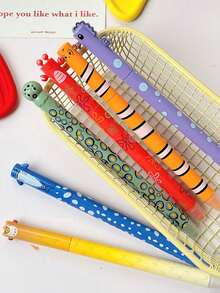 Bộ 6 bút xoay hình động vật biển, thiết kế sáng tạo, viết trơn tru, có tẩy, phù hợp cho học sinh, gia đình và văn phòng, lựa chọn quà tặng tốt nhất. - nhiều màu - Xem 3