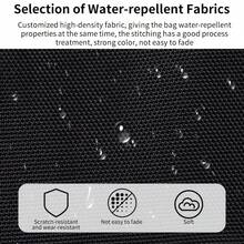 Minimalist Black Cylinder Shoulder Bag, Letter Mesh Design, Water-Resistant Durable Material, Commute Crossbody Bag for Students - Runde - Übersicht 3