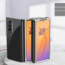 Ốp điện thoại siêu mỏng mạ điện, ốp điện thoại trong suốt, thiết kế tối giản, phù hợp với Galaxy ZFold3/Fold4/Fold5/Fold6/Fold7/Flip3/Flip4/Flip5/Flip6/ - Nhiều màu - Xem 26