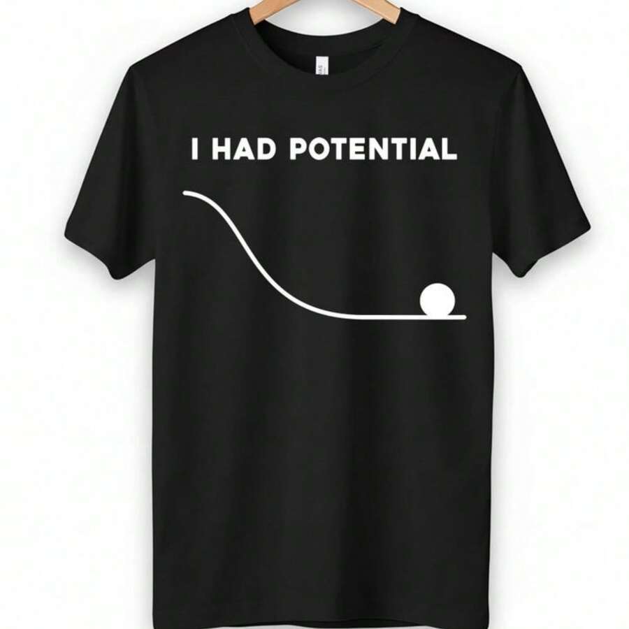 I Had Potential Shirt, Project Hail Mary T-Shirt - 黑色 - 查看 1