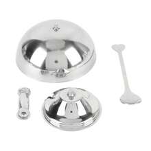 Taza de Helado Tazones de Postre para Servir de Acero Inoxidable Tazas Mini Yogur con Patas Redondas Taza de Dulces Tazón de Salsa para Ensalada Fiesta de Pudín de Frutas Grande-4Pcs - Grande4 piezas - Ver 6