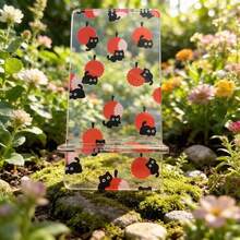 Giá đỡ điện thoại hình mèo vải hoạt hình bằng acrylic, kích thước 5.5*2.7 inch, thích hợp cho văn phòng, bàn làm việc, bàn cà phê, món quà tuyệt vời. - Xem 3
