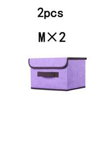 Scatola di stoccaggio pieghevole in tessuto ad alta capacità con coperchio antipolvere, organizer di stoccaggio con specifiche di dimensioni multiple, con maniglia integrata, disponibile in vari eleganti colori Morandi solidi, realizzato in morbido tessuto di lino premium con struttura stabile - Multicolore - Visualizzare 26