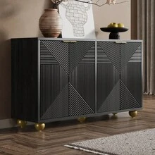 Buffets & Sideboards - Black + MDF - View 3