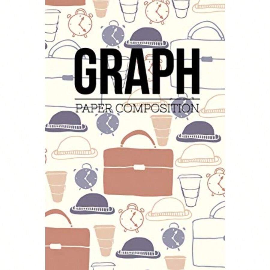 Graph Paper Composition: Graph Paper 6" x 9" Quad Ruled 4x4Grid Paper for school student office kids Notebooks - como en la foto - Ver 1