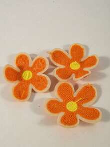 2/4 piezas Parches con aplicación de flores, parches bordados con flores para planchar y coser, pegatinas de reparación, parches decorativos con flores de colores para DIY en mochilas, vaqueros, sombreros - flor - Ver 4