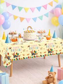 1 khăn trải bàn dùng một lần bằng nhựa PE họa tiết chó Dachshund, kích thước 220x130cm, với họa tiết chó Dachshund dễ thương, thích hợp để trang trí tiệc mừng em bé chào đời, tiệc sinh nhật lần thứ nhất, tiệc tiết lộ giới tính, trang trí bàn, tiệc trẻ sơ sinh, quà tặng sinh nhật. - Chó Dachshund - Xem 9