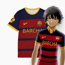 Unisex Football Jersey, Suitable For Sports, Outdoor Activities, And Casual Gifts, Can Be Purchased As A Short-Sleeved T-Shirt Or Single Jersey. Blue Lock Football Club Barcelona Football Jersey, Baccara Cosplay T-Shirt, Blue Lock Unisex T-Shirt - Màu hỗn hợp - Xem 1