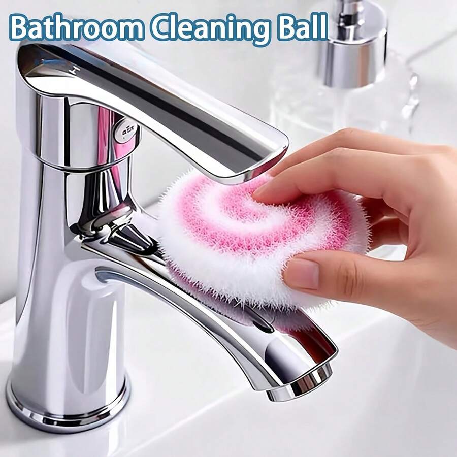 强力清洁球、水槽清洁球、水槽清洁工具、水龙头清洁工具、符合人体工程学设计、强力台面清洁剂、水槽清洁海绵、厨房清洁用品、厨房清洁布