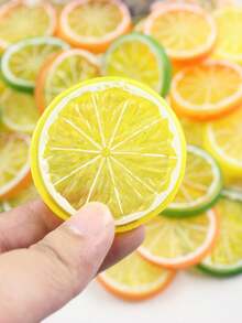 5/10/20pcs Artificial Plastic Lemon Slices, Suitable For Spring Wedding, Mother's Day, Valentine's Day, Vase Decor, Home, Dining Room, Bedroom Decor, Holiday Birthday Party Supplies, Outdoor Garden Decor, Graduation Gift, Fake Plants - Yellow - View 5