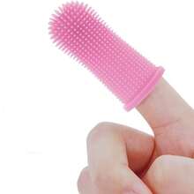 Pet Finger Toothbrush, Silicone Toothbrush, Puppy & Kitten Finger Brush, Suitable For Small Dogs And Cats - Multicolor - View 5