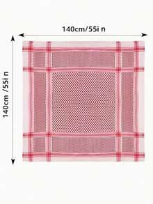 1pc Arabic Headscarf, Dubai Style Headwrap, Saudi Arabia Travel Turban For Men - Multicolor - View 7