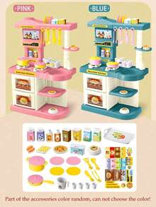 3-6 Years Old Kids Kitchen Playset, Suitable For Girls And Boys, Includes Realistic Pots, Pans, Utensils And Other Kitchen Toy Accessories, Children's Cooking Role Play Set - Multicolor - View 7